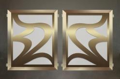 Glissando Gold Veneer Large Single Panels